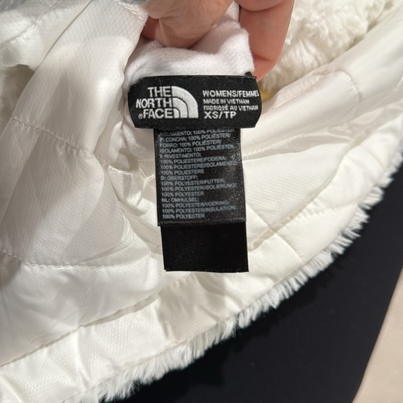 The North Face White Reversible Puffer Jacket size xs - Picture 10 of 10